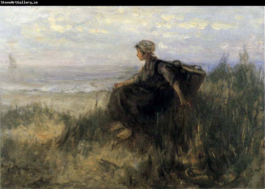 Jozef  Israels On the Dunes